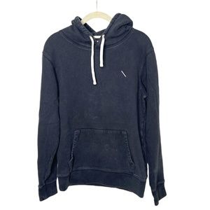 Saturdays New York City | Mens Black Hoodie Bowery Slash Logo Medium